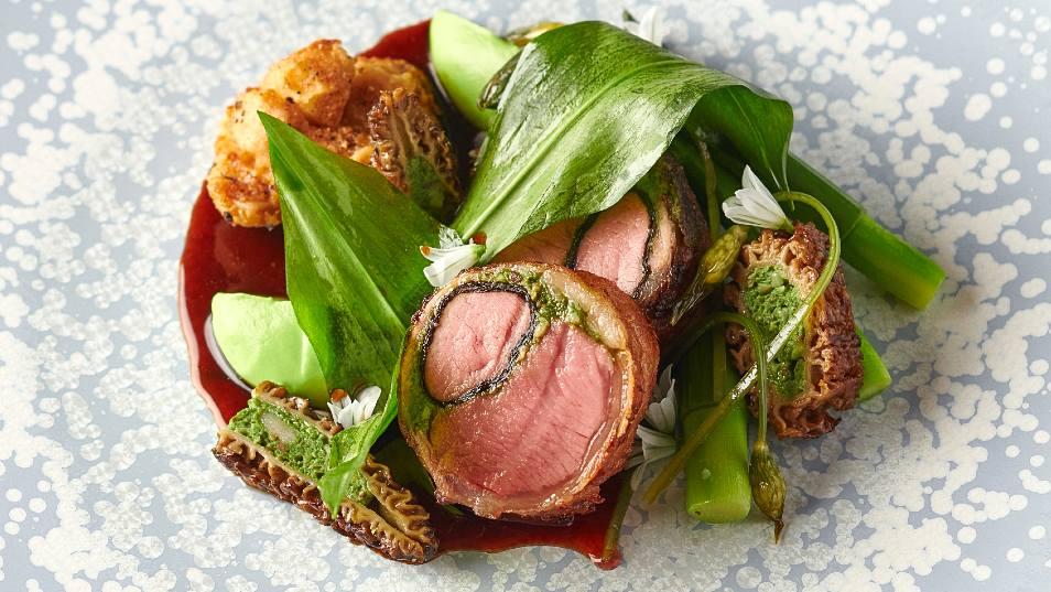 Hogget, Asparagus and Wild Garlic
