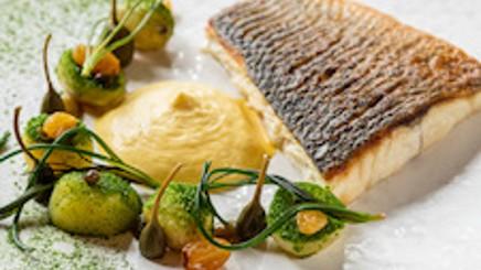 How to make: Wild Sea Bass with capers, raisins and brown butter hollandaise    